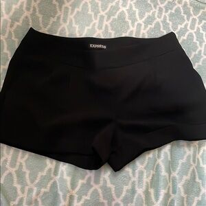 Express Black Athletic Shorts Fitted Design